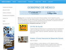 Tablet Screenshot of gobierno.com.mx