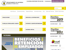 Tablet Screenshot of hacienda.gobierno.pr